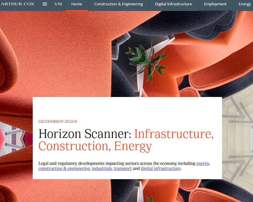 Horizon Scanner: Infrastructure, Construction, Energy December edition